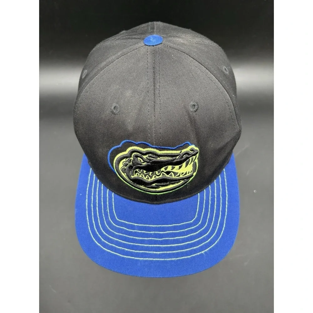 Top of the World Florida Gators Hat Mens OSFA Black Blue Excellent Snapback Cap